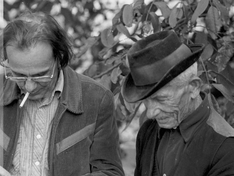 Horpácsik János és Martin György gyűjtő. Ópályi, 1983.