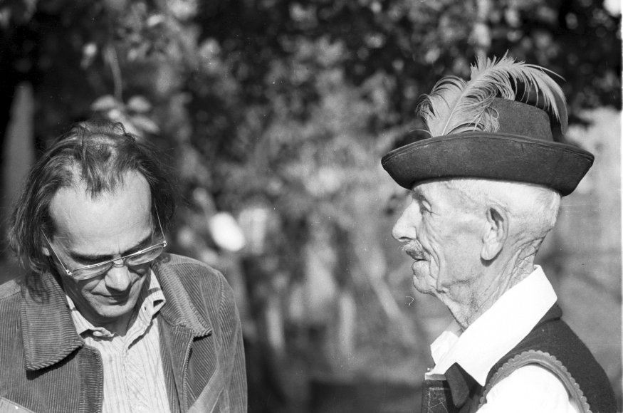 Horpácsik János és Martin György gyűjtő. Ópályi, 1983.