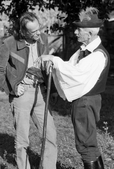 Horpácsik János és Martin György gyűjtő. Ópályi, 1983.